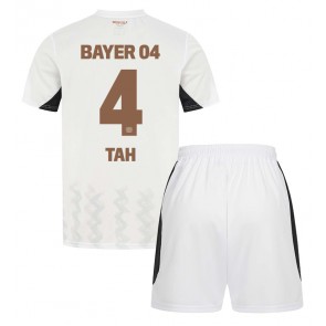 Bayer Leverkusen Jonathan Tah #4 Gostujuci Dres za Dječji 2024-25 Kratak Rukavima (+ kratke hlače)